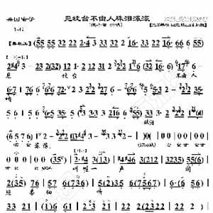 桑园寄子 见坟台不由人珠泪滚滚_歌曲简谱_词曲:暂无 恒流星制谱