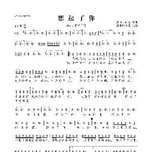想起了你_歌曲简谱_词曲:奥杰阿格 奥杰阿格