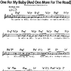 蓝调音乐:One For My Baby_外国歌谱