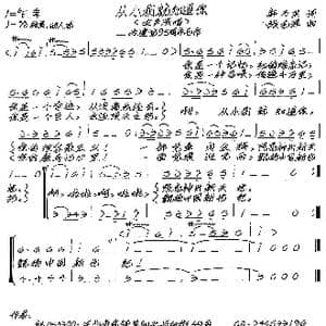 从小我就知道你_歌谱投稿_词曲:郭万里 张艺军