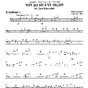 NOT SO SILENT NIGHT 第一长号分谱