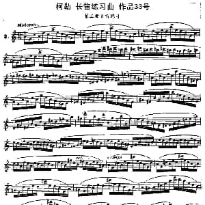 长笛曲谱 | 柯勒长笛练习曲作品33号 第三册 2 埃内斯托 柯勒 ERNESTO KOEHLER