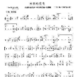 二胡谱 | 永恒的爱情