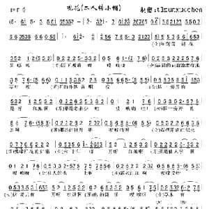 观花 二人转小帽 _歌曲简谱