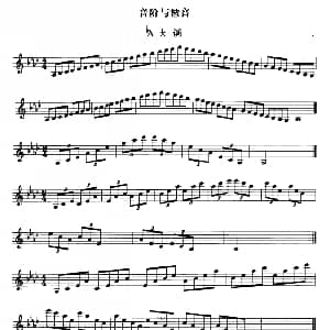 单簧管考级教材 第九级 陈新主编