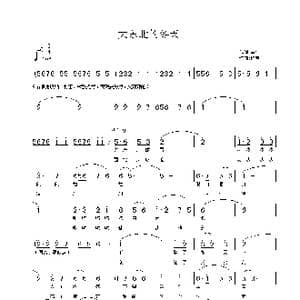 大东北的冬天_歌曲简谱_词曲:陈雷 铁君