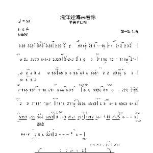 漂洋过海来看你 C 首调简谱_歌曲简谱