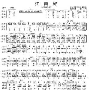 江南好_歌曲简谱_词曲: 制作:张长弓