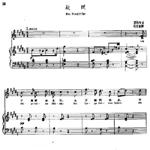 疑问_外国歌谱_词曲: 舒伯特曲 尚家骧译