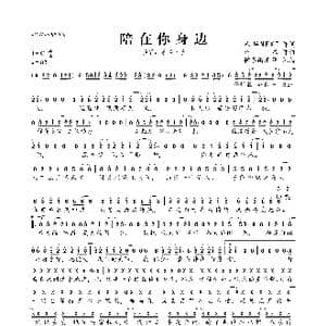 陪在你身边_歌曲简谱_词曲:乐华NEXT 范炜