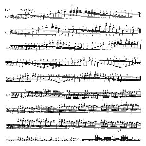 bA大调音阶大提琴练习曲