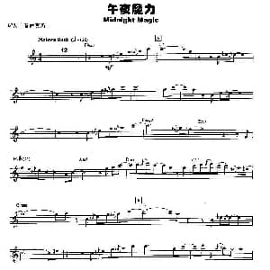 萨克斯谱 | 午夜魔力