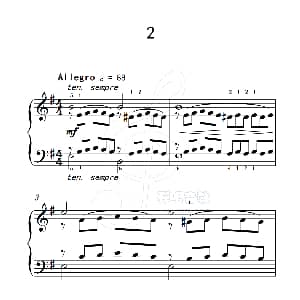 练习曲 2 钢琴谱 克拉莫