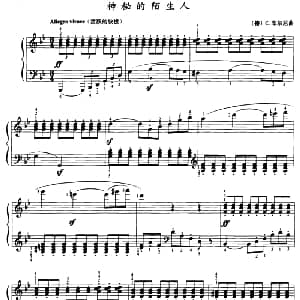 神秘的陌生人 钢琴谱 德 C 车尔尼