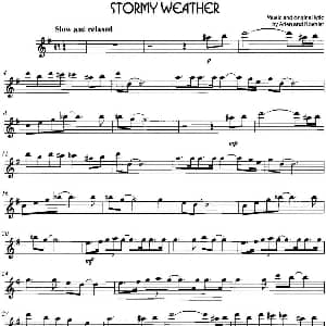 萨克斯谱 | 经典蓝调小品 Stormy Weather