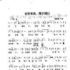有你有我 携手同行_歌曲简谱_词曲:杨柏涛词 杨柏涛曲