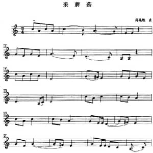 小提琴谱 | 采蘑菇 郑兆胜