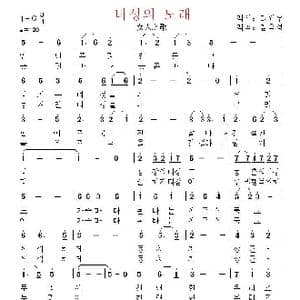 朝鲜 녀성의 노래_歌曲简谱_词曲:李元宇 翻译:郑学哲 金玉成