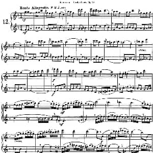 长笛曲谱 | 苏斯曼12首长笛重奏曲Op.53 NO.12 Soussmann 苏斯曼