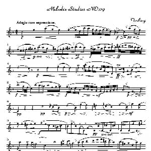 萨克斯谱 | 四十八首旋律练习曲之九