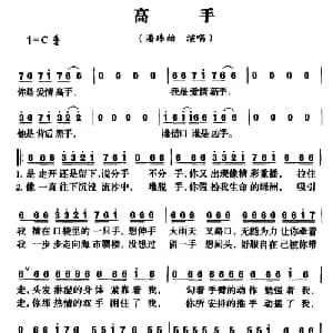高手_通俗唱法乐谱