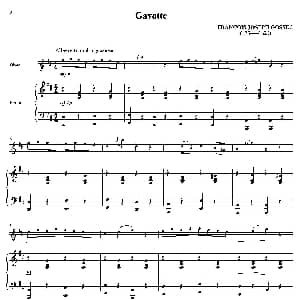 Gavotte 双簧管 钢琴伴奏