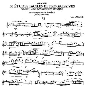 萨克斯谱 | Guy Lacour 50 首萨克斯练习曲之45 Guy Lacour