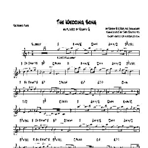 萨克斯谱 | The Wedding Song 高音萨克斯