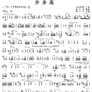 笛子谱 | 步步高 山东民乐 赵仁玉编曲版 山东民乐 赵仁玉编曲