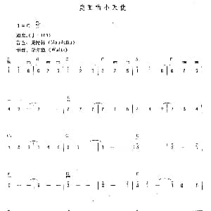 电子琴谱 | 美丽的小天使