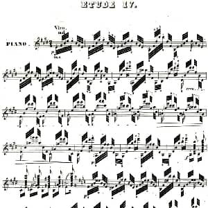 李斯特帕格尼尼大练习曲4 钢琴谱 李斯特