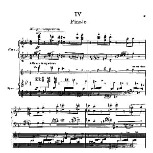 Piano Concerto No.2 in g Minor Op.16 钢琴谱 谢尔盖 普罗科菲耶夫