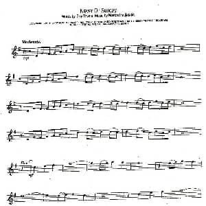 萨克斯谱 | Never On Sunday