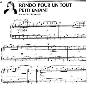 RONDO POUR UN TOUT PETIT ENFANT 钢琴谱