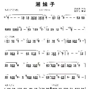 葫芦丝谱 | 湘妹子 龙传芳作曲 蓝梦儿制谱