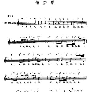 琵琶谱 | 倾杯乐 敦煌琵琶曲谱 第12曲