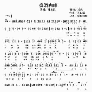 烧酒咖啡_歌谱投稿_词曲:成凤 黄仁清