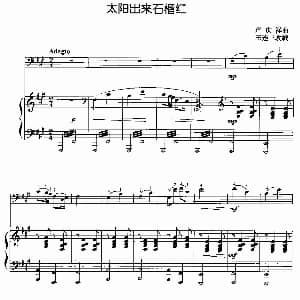 太阳出来石榴红 大提琴 钢琴伴奏 严庆祥曲 王连三改编