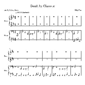 Death By Glamour 钢琴谱