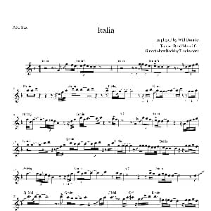 萨克斯谱 | Italia 中音萨克斯