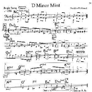 D Minor Mint 钢琴谱