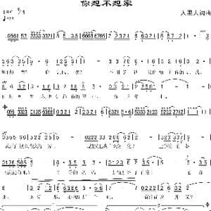 你想不想家_歌曲简谱_词曲:人里人 人里人