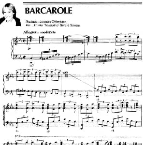BARCAROLE 钢琴谱