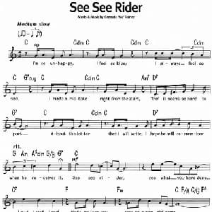 蓝调音乐:See See Rider_外国歌谱