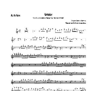 萨克斯谱 | Spooky 中音萨克斯