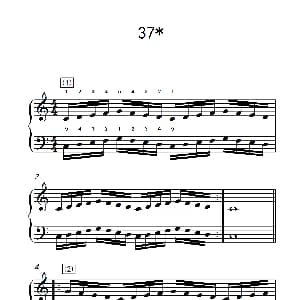 八.提高速度.增强手指灵活性的练习37 钢琴谱