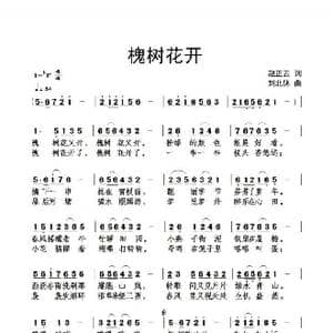 槐树花开 作词:赵正云_歌曲简谱_词曲:赵正云 刘北休
