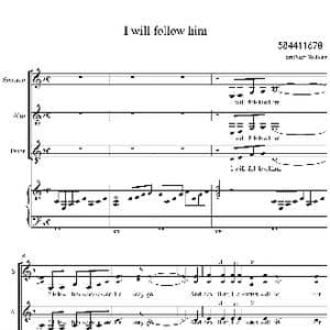 I will follow him我会跟着他合唱谱 _歌曲简谱