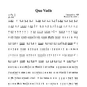 Quo Vadis_歌曲简谱_词曲: M2U