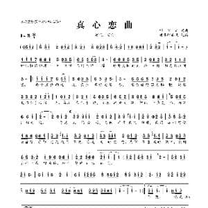 ​真心恋曲_歌曲简谱_词曲:邱国新 邱国新